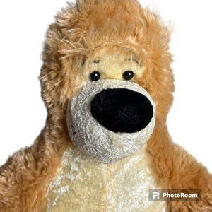 Nanco Teddy Bear Plush Stuffed Animal Tan Yellow Soft Fuzzy Cuddle Spring 14”